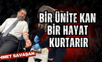 Ahmet Savaşan Kan Bağışı Etkinliğine Katıldı