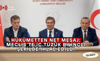 Hükümetten Net Mesaj: Meclis’te İç Tüzük Bilinçli Şekilde İhlal Edildi