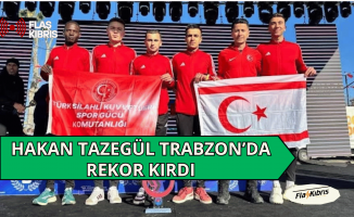 Kıbrıslı Türk atlet Hakan Tazegül Trabzon’da rekor kırdı