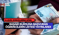 A-Level sonuçlarına göre başarı bursuna başvuran öğrencilerin listesi yayımlandı