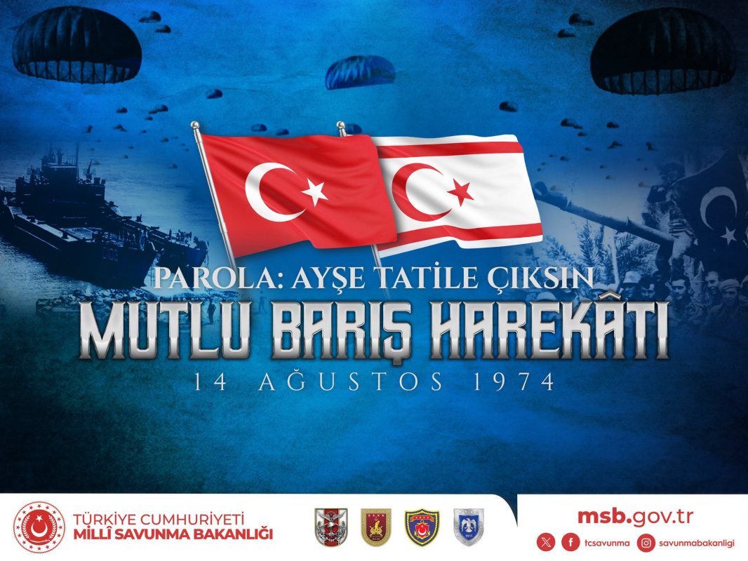 MSB’den 2’nci Barış Harekâtı’nın 52’nci yılı mesajı