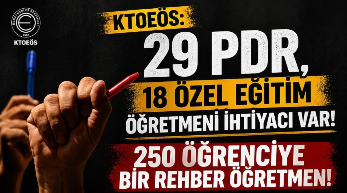 KTOEÖS: Okullarda PDR ve özel eğitim ihtiyaçları görmezden geliniyor