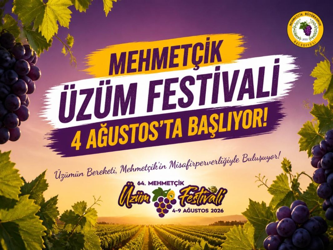 Mehmetçik Üzüm Festivali, 4 Ağustos’ta başlıyor