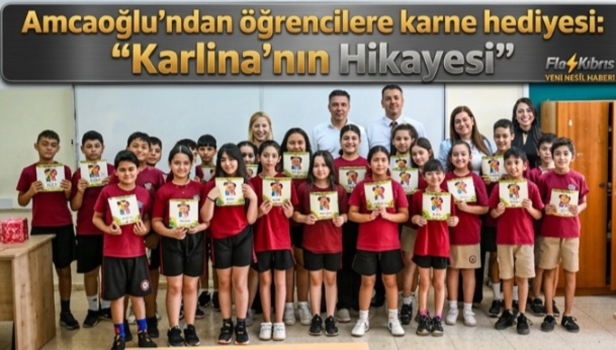 Hüseyin Amcaoğlu’ndan öğrencilere karne hediyesi: “Karlina’nın Hikayesi”