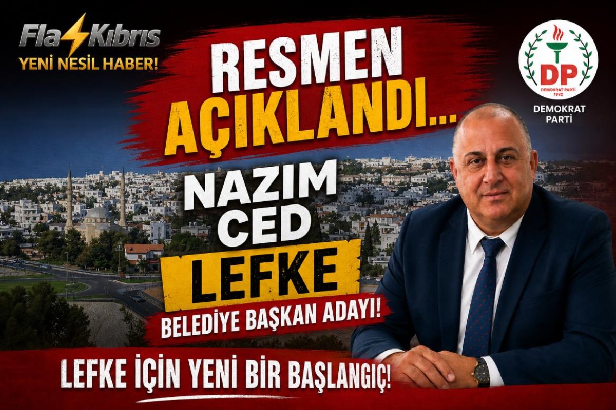 Nazım Ced, DP'nin Lefke Belediye Başkan Adayı Oldu