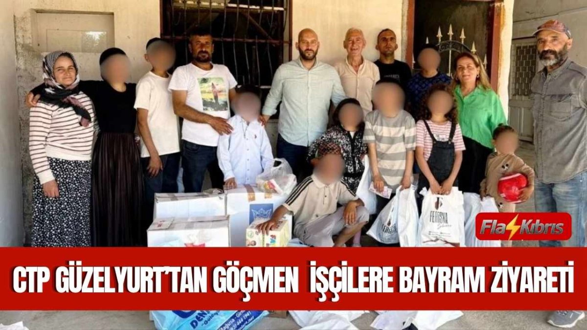CTP Güzelyurt İlçesi, bayram sabahında göçmen işçilerle buluştu