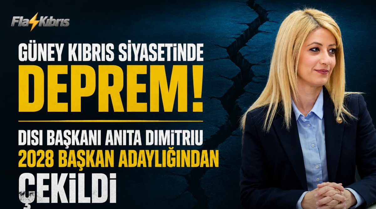 Güney Kıbrıs siyasetinde deprem: DISI Başkanı Anita Dimitriu 2028 başkan adaylığından çekildi