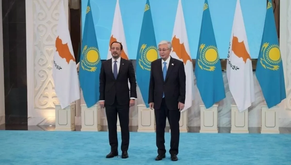 Hristodulidis "ülkesinin, Kıbrıs sorunundaki ilkeli duruşu” sebebiyle Tokayev’e teşekkür etti