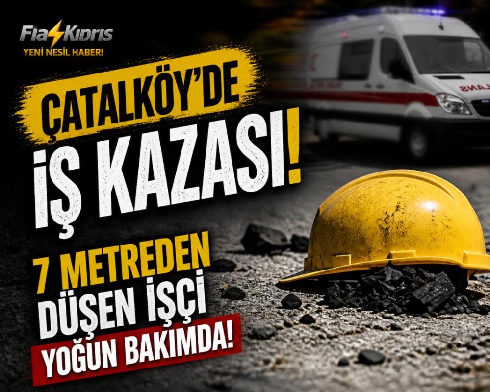 Çatalköy'de iş kazası