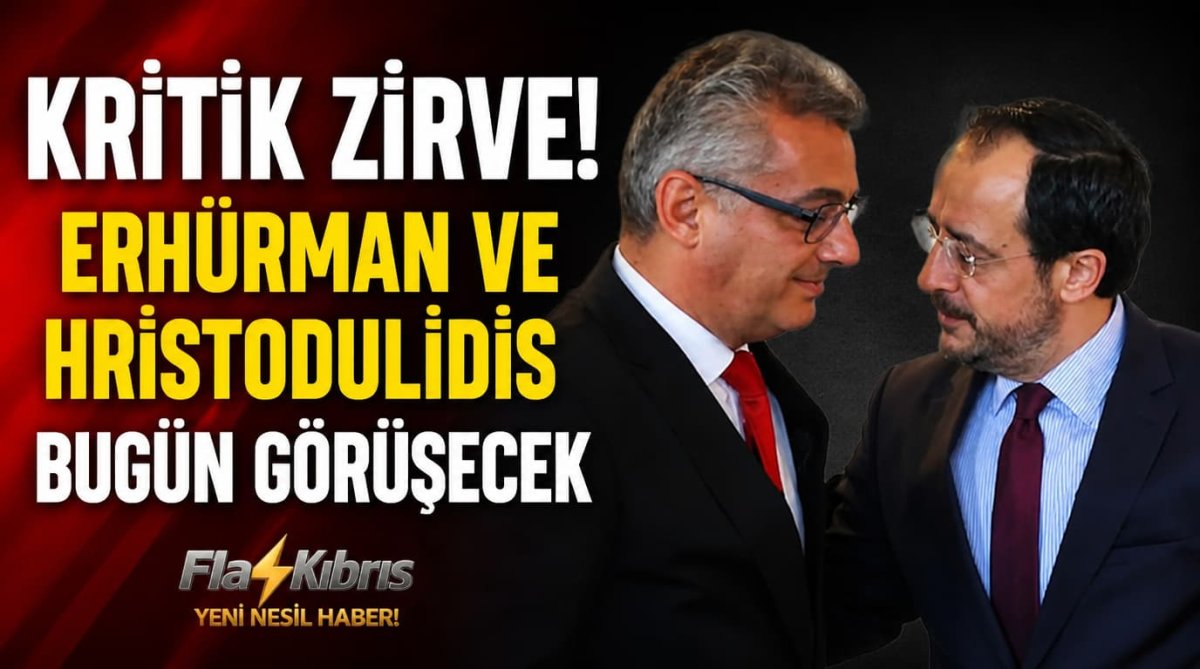 Tufan Erhürman ve Nikos Hristodulidis, bugün görüşecek