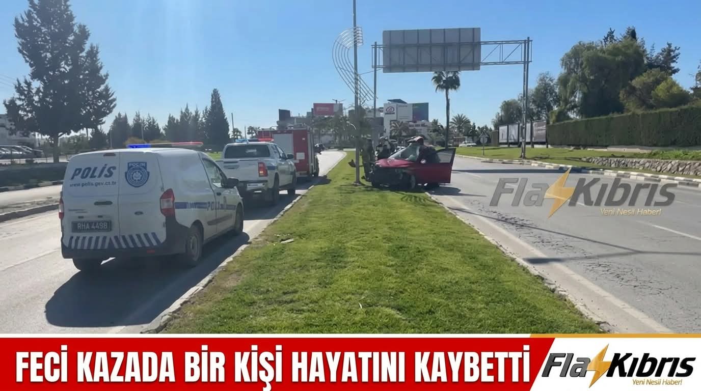  Lefkoşa-Güzelyurt Anayolundaki trafik kazasında bir kişi hayatını kaybetti