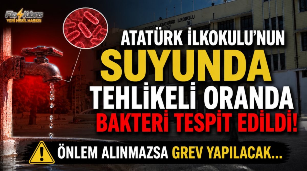 Atatürk İlkokulu’nun suyunda tehlikeli oranda bakteri tespit edildi: Önlem alınmazsa grev yapılacak