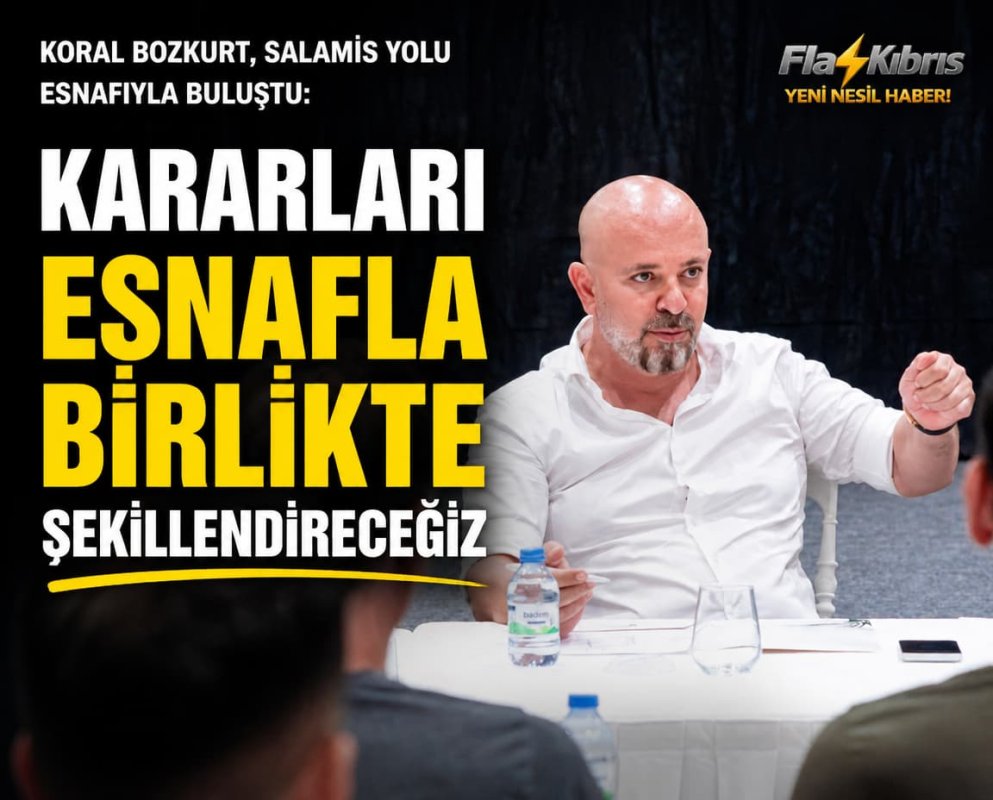 Koral Bozkurt, Salamis Yolu esnafıyla buluştu: Kararları esnafla birlikte şekillendireceğiz