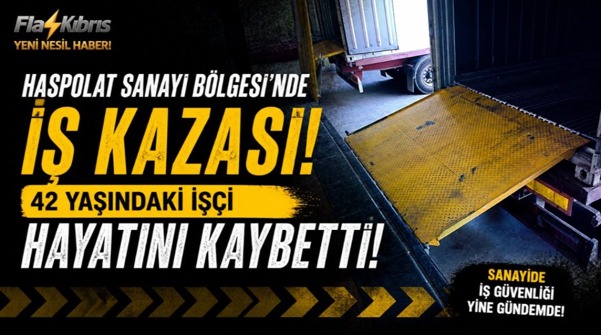Haspolat Sanayi Bölgesi’nde iş kazası