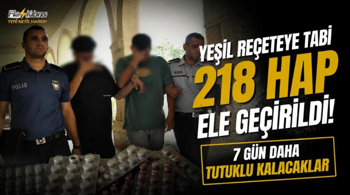 Yeşil reçeteye tabi 218 hap ele geçirildi