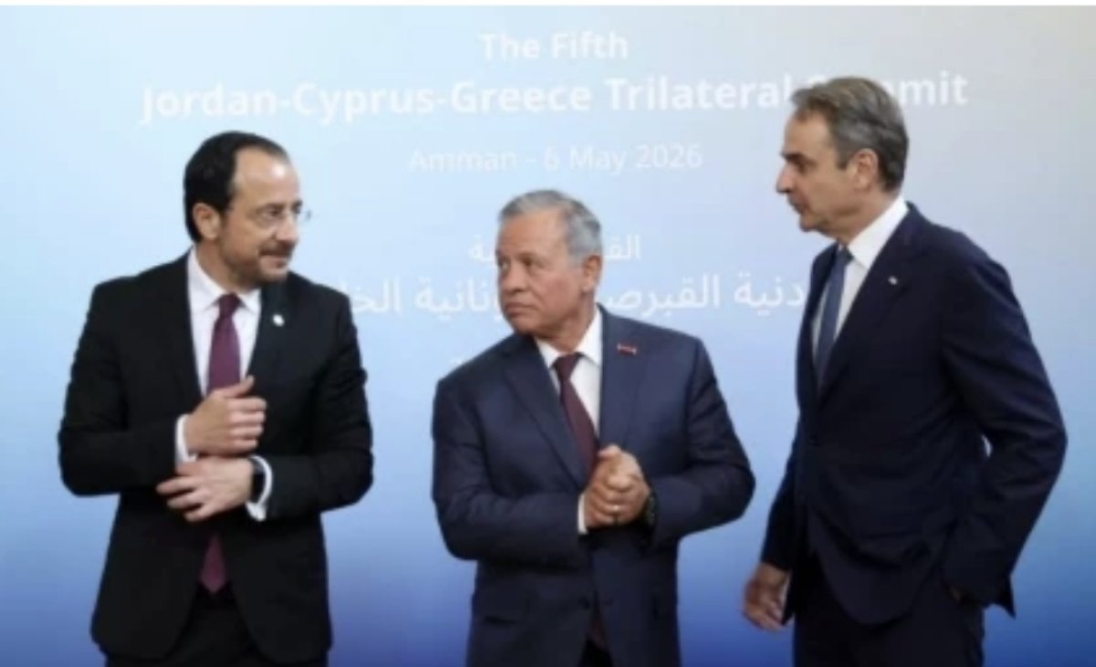 Yunanistan, Güney Kıbrıs, Ürdün 5'inci üçlü zirvesi Amman'da gerçekleştirildi
