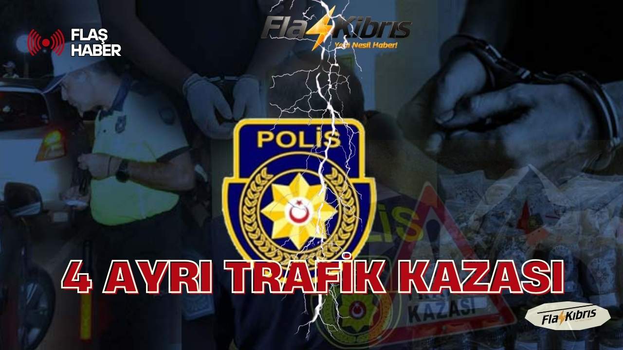 Alkol tesiri altındaki sürücüler 4 ayrı trafik kazasına sebep oldu: 4 kişi tutuklandı!