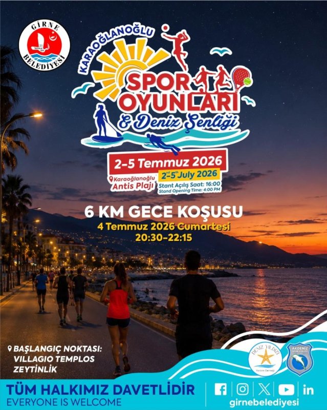 Karaoğlanoğlu Spor Oyunları ve Deniz Şenliği Başlıyor!