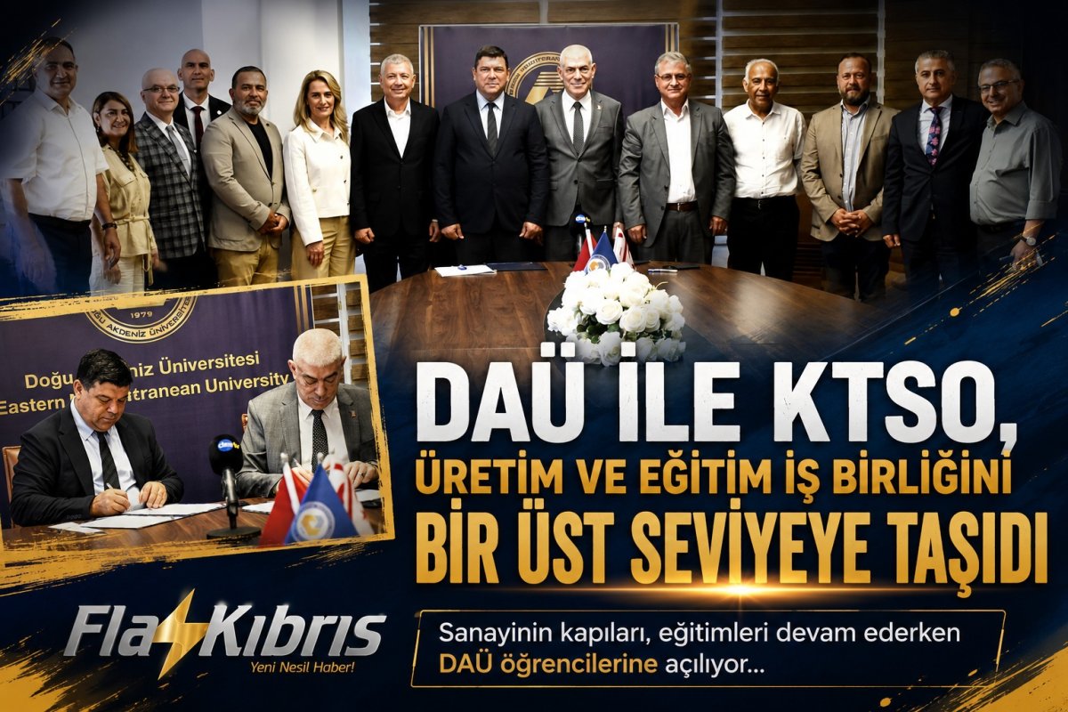 Doğu Akdeniz Üniversitesi ile Kıbrıs Türk Sanayi Odası’ndan üretim ve eğitimi buluşturan stratejik iş birliği