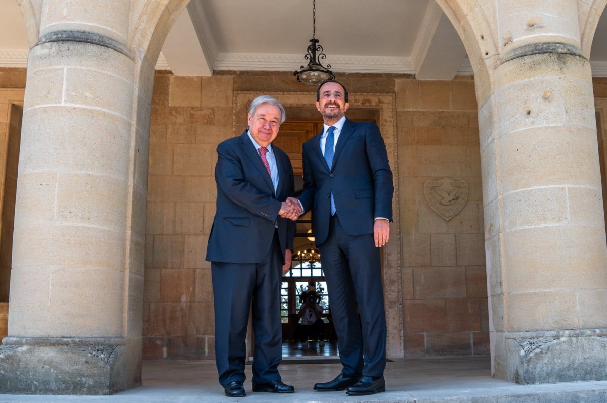  Guterres, Hristodulidis ile bir araya geldi