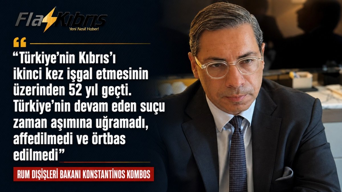 Rum Dışişleri Bakanı Kombos’tan Türkiye’ye yönelik bildik suçlamalar