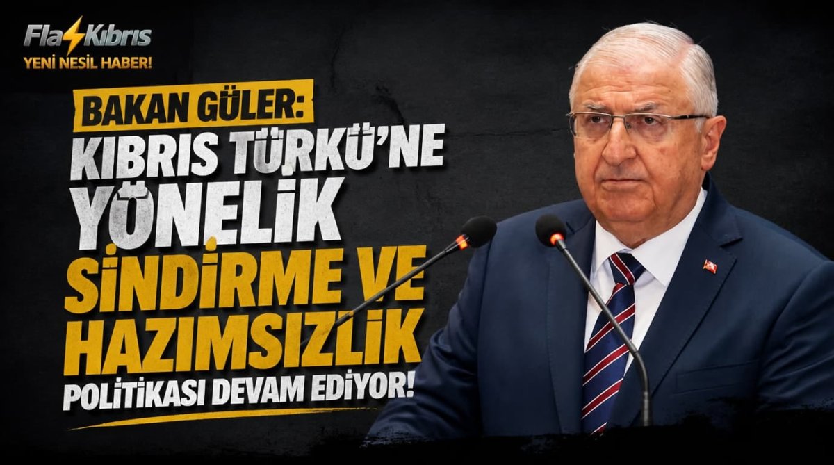 Bakan Güler Kıbrıs konusunda sert çıktı