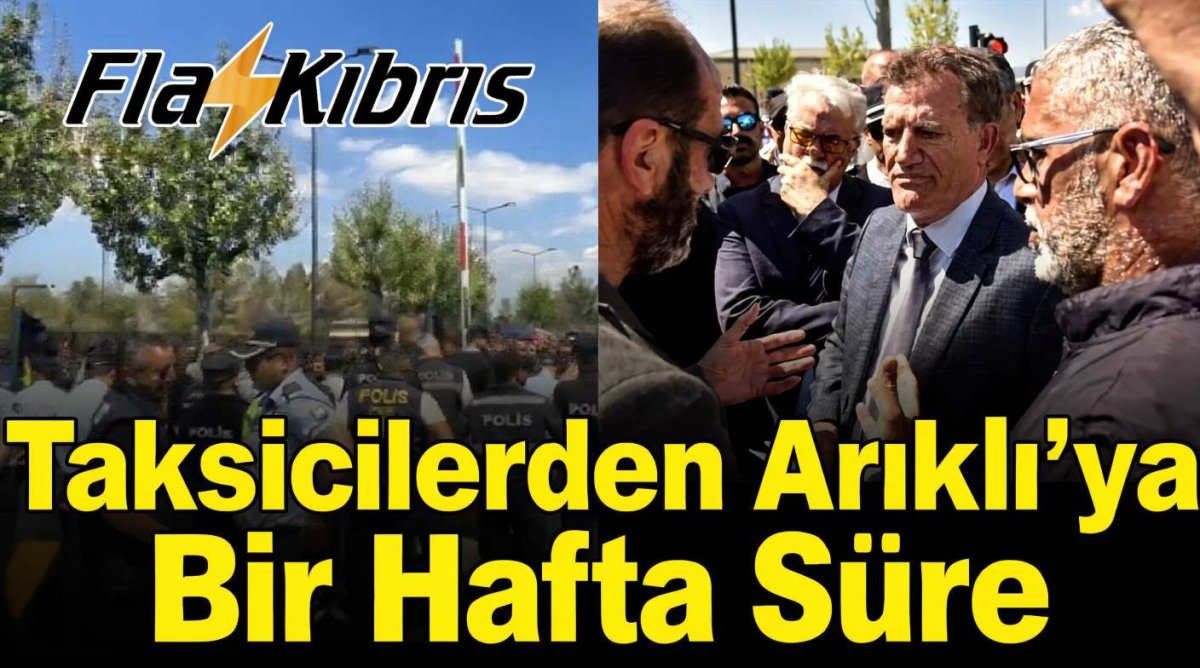 Arıklı, eylem alanında taksicilerle görüştü: Başbakan'ın adım atması halinde 