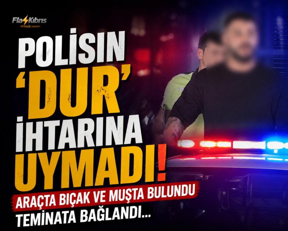 Trafik kontrolünden kaçan zanlı teminatla serbest bırakıldı