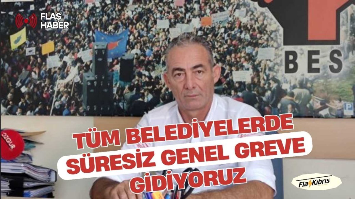 BES Başkanı Yalınkaya: Ülke genelindeki tüm belediyelerde bugünden itibaren süresiz genel greve gidiyoruz