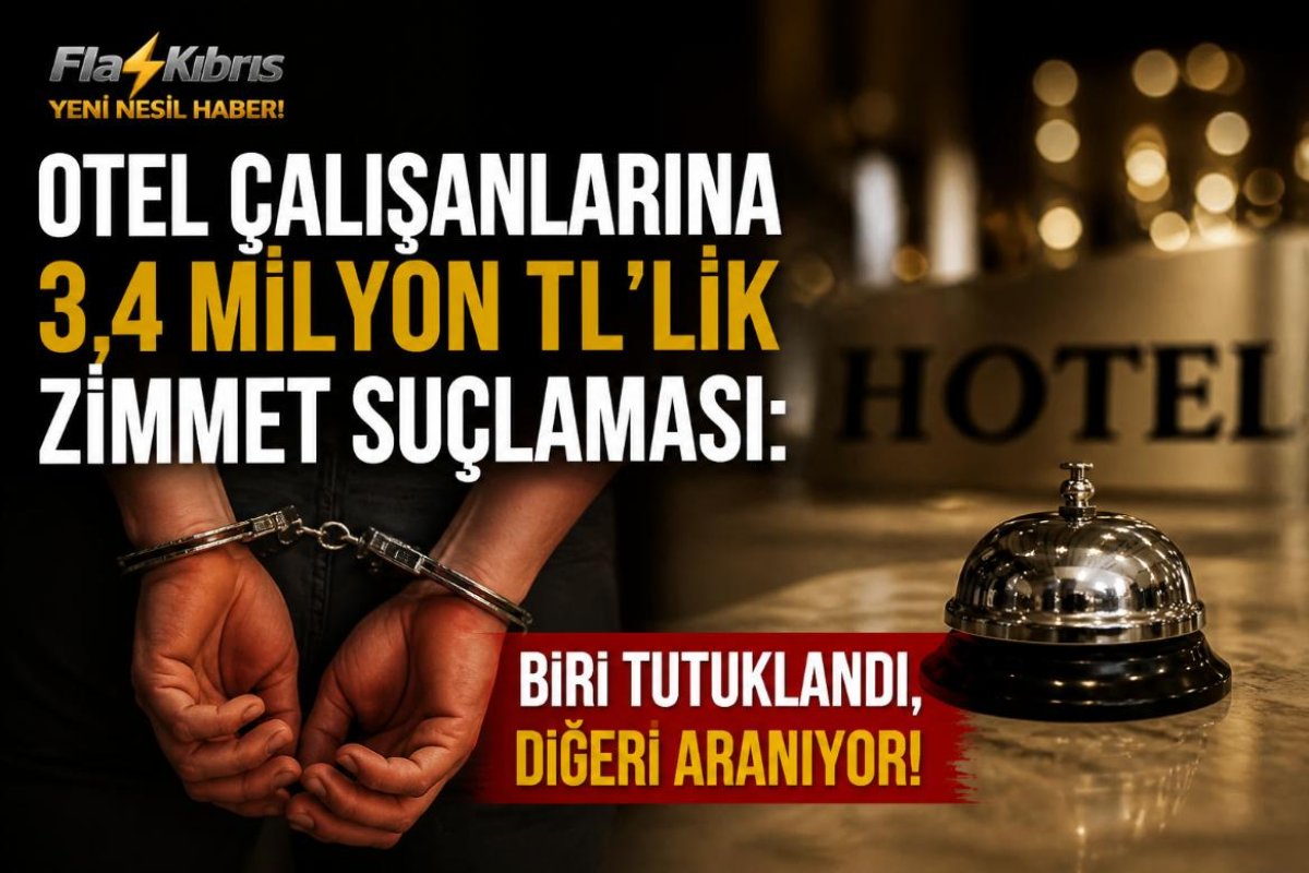 Otel çalışanlarına 3,4 milyon TL'lik zimmet suçlaması