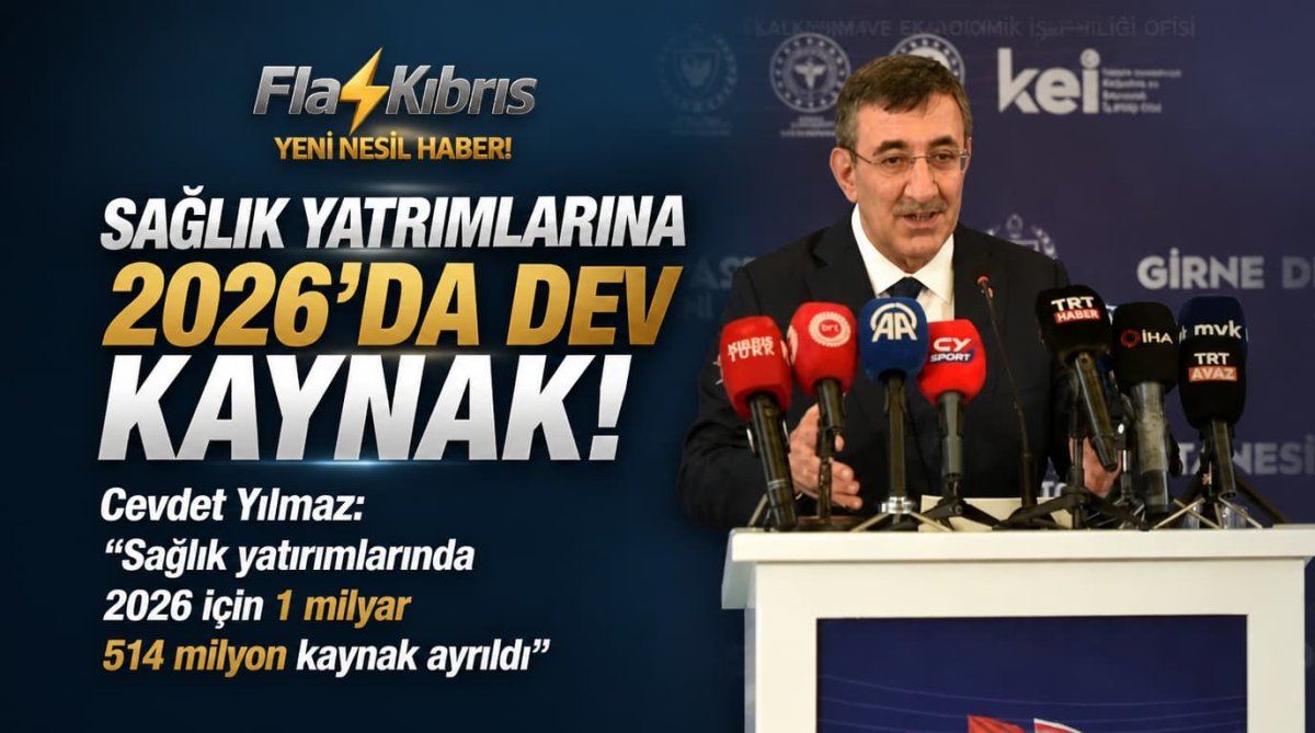 Cevdet Yılmaz: Sağlık yatırımlarında 2026 için 1 milyar 514 milyon kaynak ayrıldı