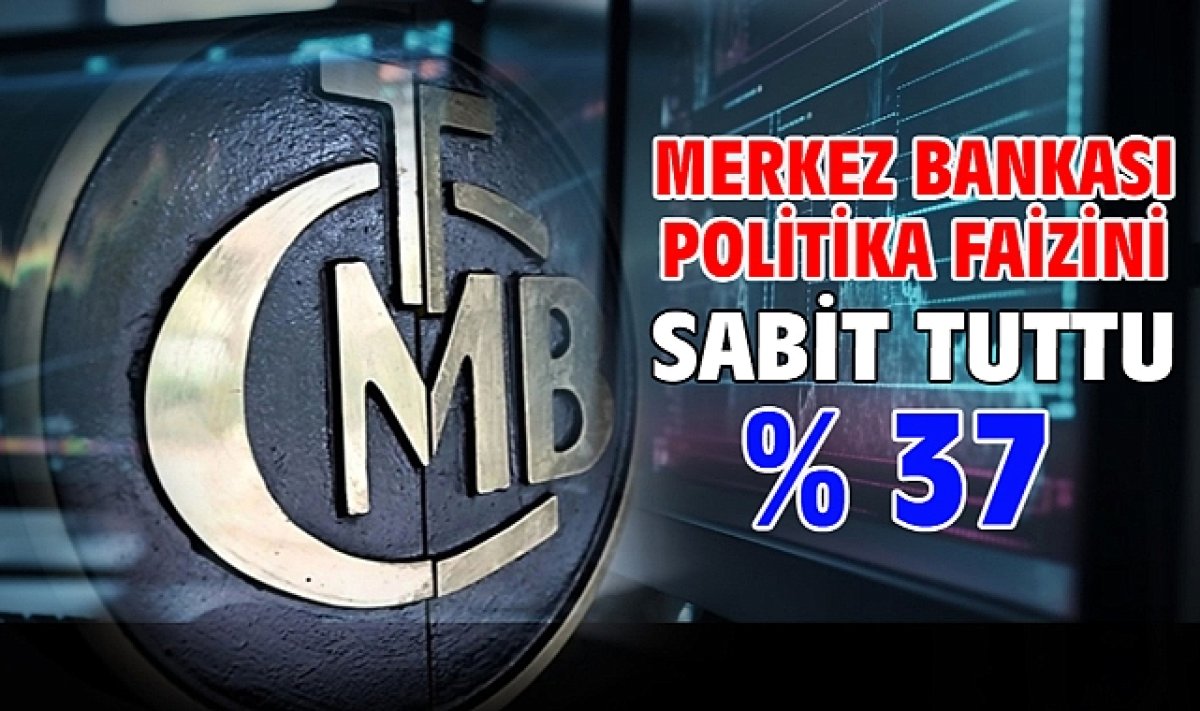 Türkiye Merkez Bankası politika faizini sabit tuttu