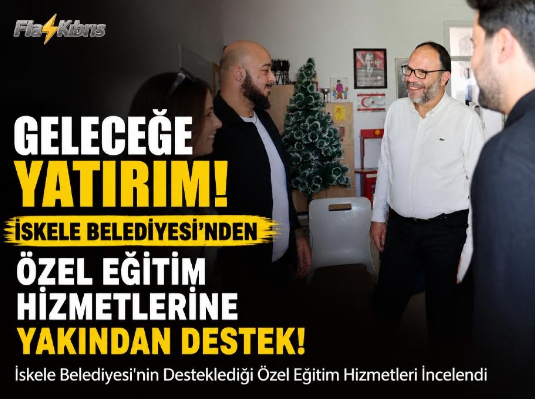 İskele Belediyesi ile Fizyoterapistler Derneği'nden Ötüken Özel Eğitim Okulu'na ziyaret