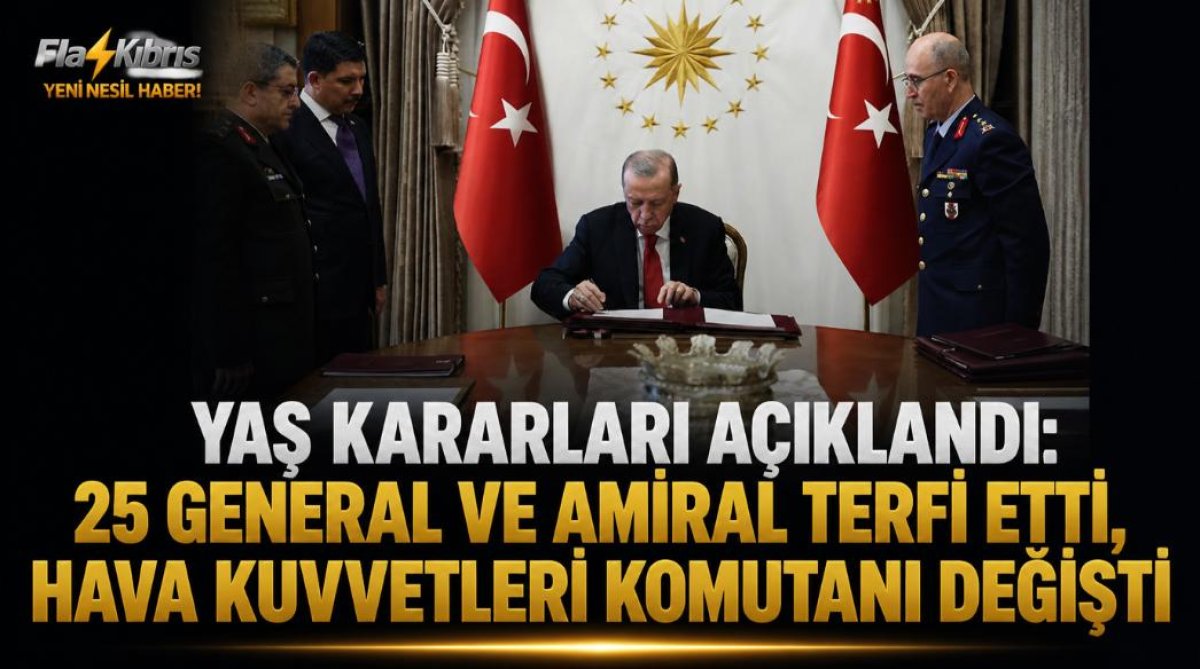 Türkiye'de Yüksek Askeri Şura kararları açıklandı: 25 general ve amiral terfi etti