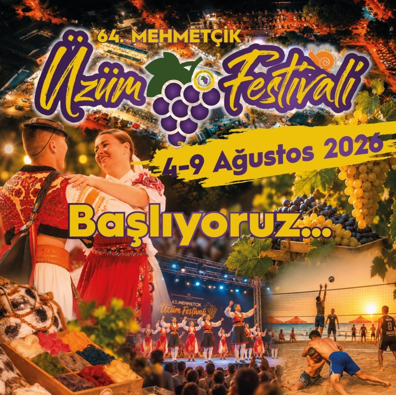 64. Mehmetçik Üzüm Festivali Başlıyor!