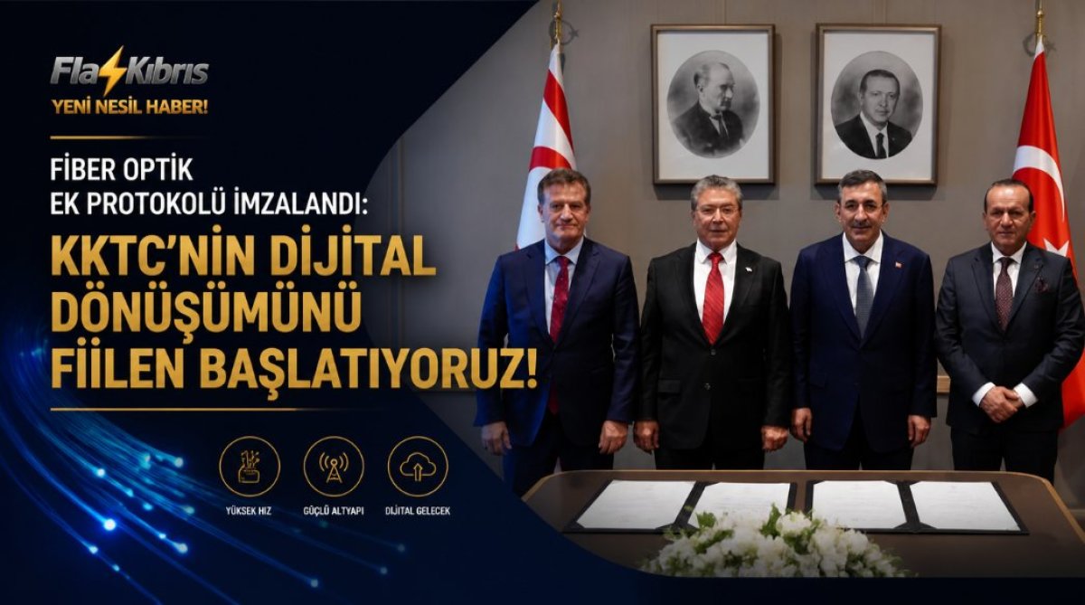 Fiber optik ek protokolü imzalandı: KKTC’nin dijital dönüşümünü fiilen başlatıyoruz!