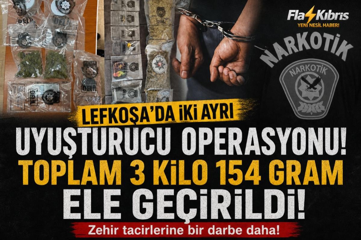 Lefkoşa'da iki ayrı uyuşturucu operasyonu