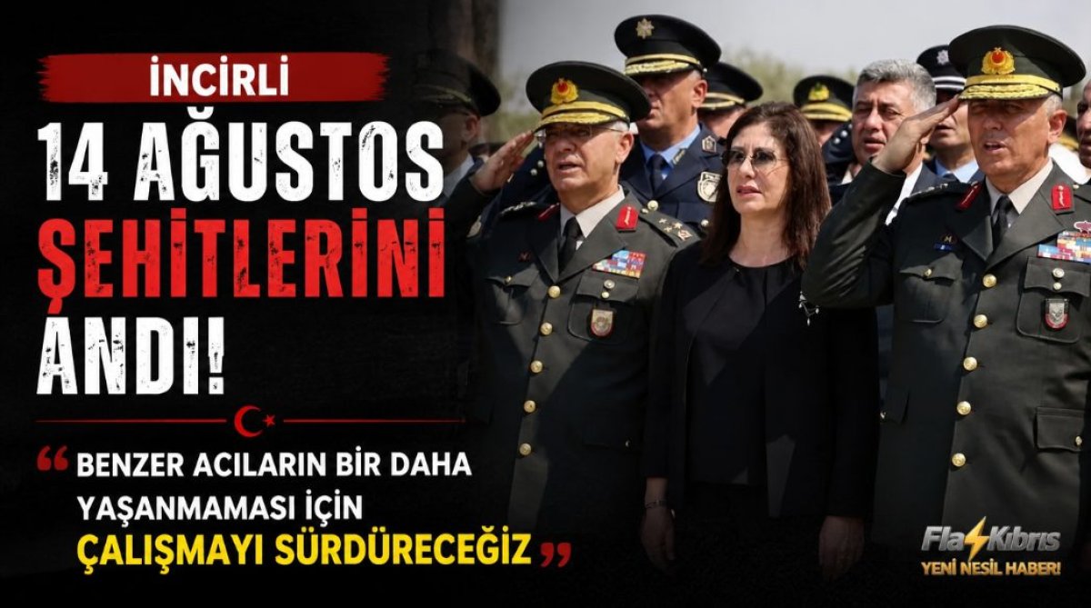 İncirli, 14 Ağustos şehitlerini andı