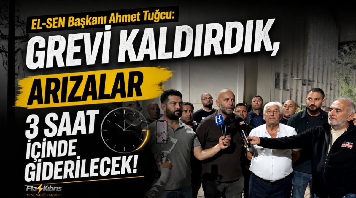 EL-SEN Başkanı Ahmet Tuğcu: Grevi kaldırdık, arızalar 3 saat içinde giderilecek