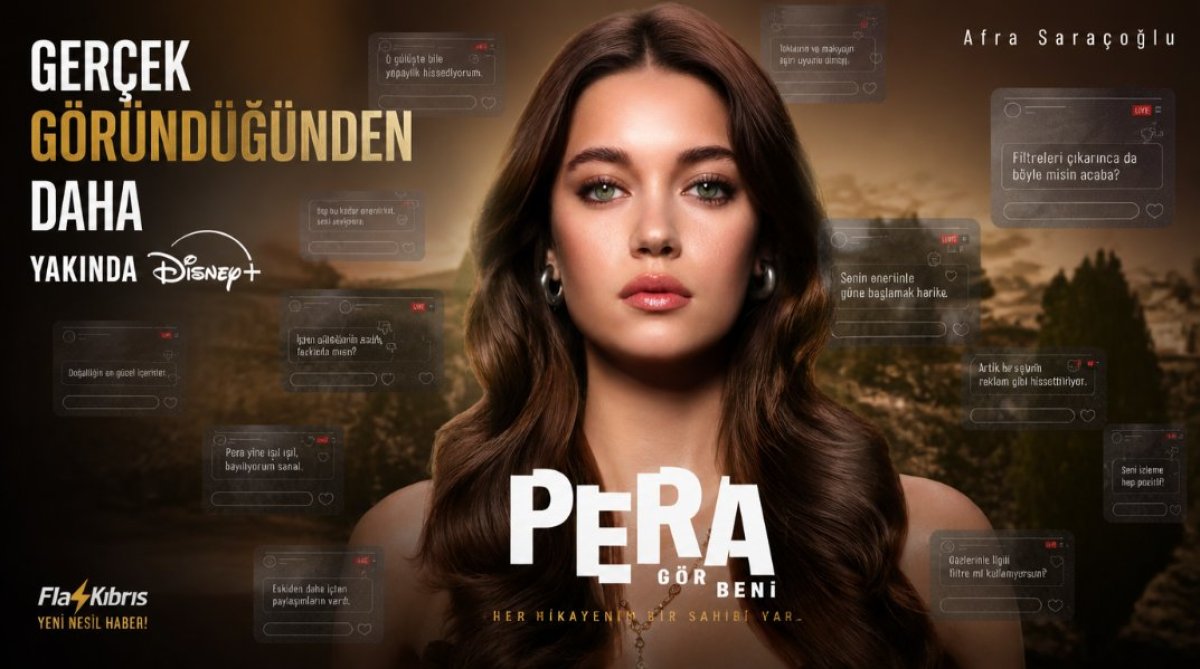 Afra Saraçoğlu’nun yeni dizisi Pera: Gör Beni’den ilk teaser afişi