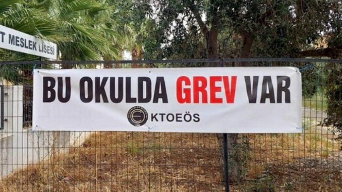 KTOEÖS Girne ve bölge okullarında grevde