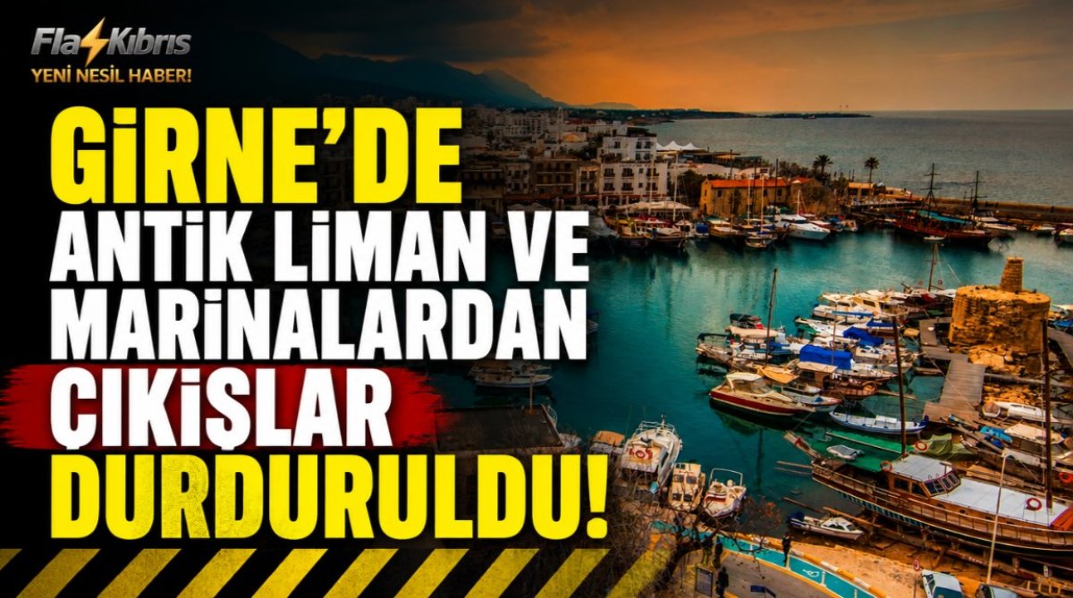 Deniz Turizmi İşletmecileri Derneği: Girne’de Antik Liman ve marinalardan çıkışlar durduruldu