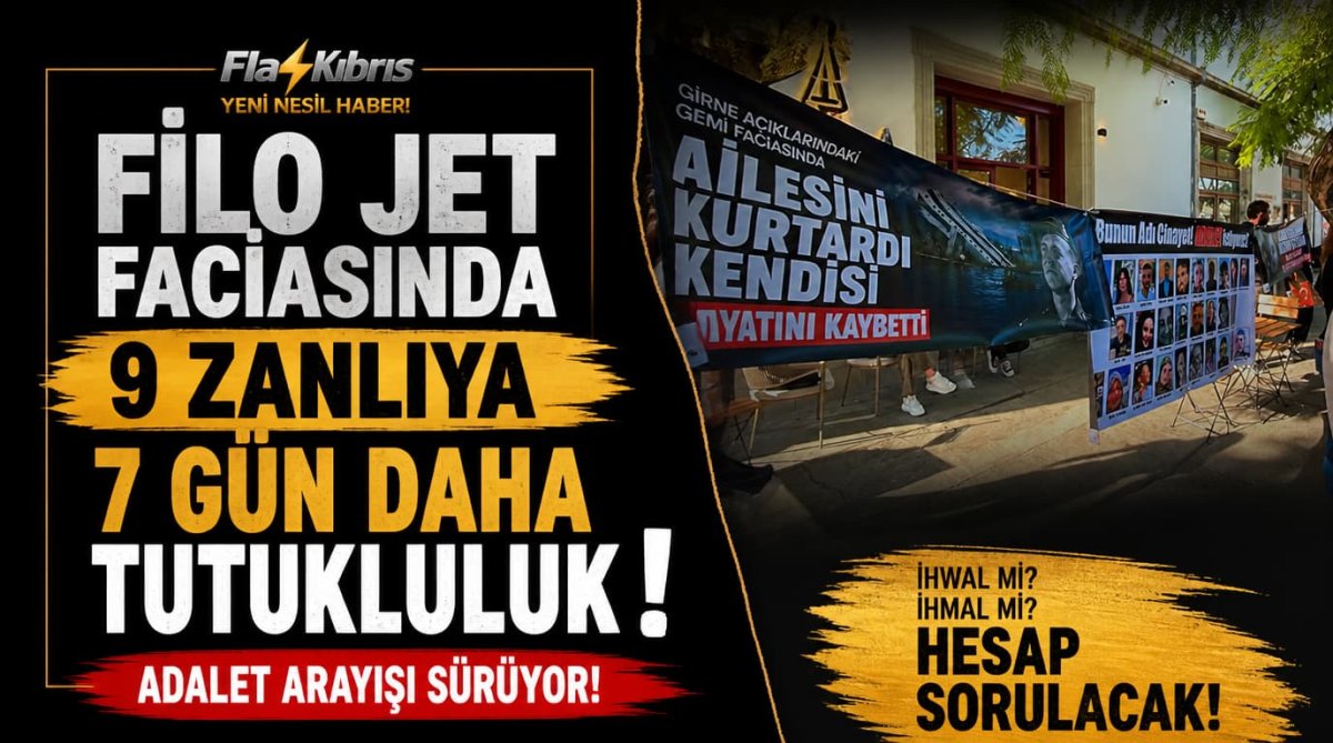 Filo Jet faciasında 9 zanlıya 7 gün daha tutukluluk