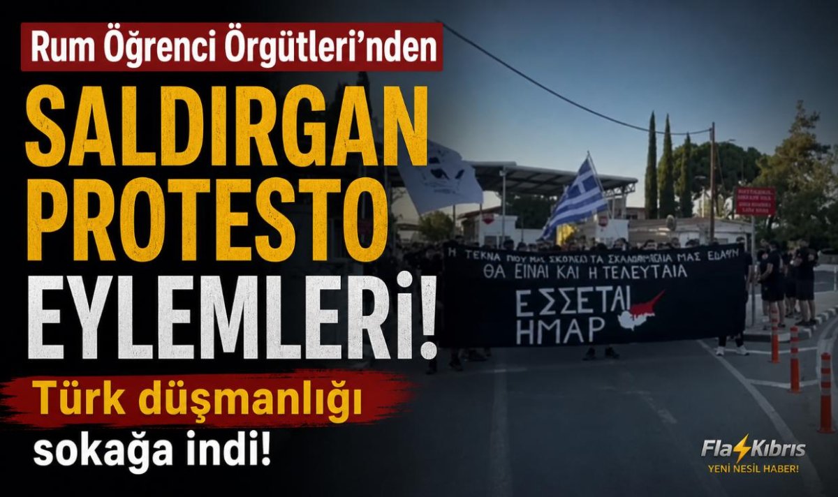 Rum Öğrenci Grupları Yolları Kapattı: Türk Karşıtı Sloganlar Dikkat Çekti