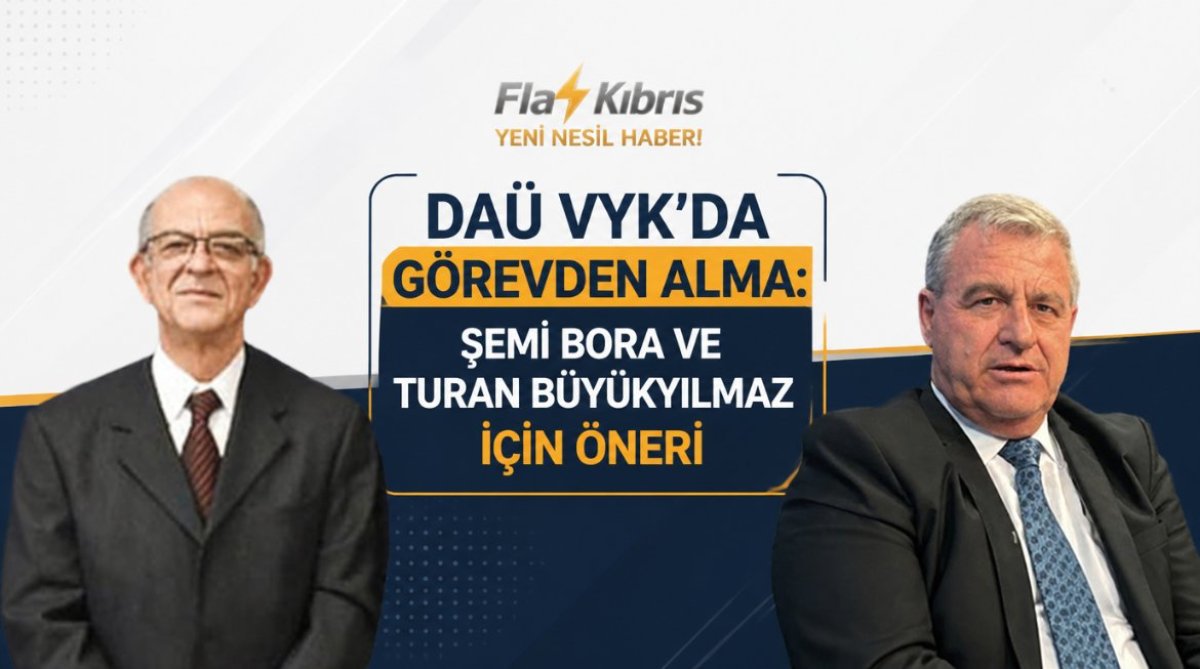 DAÜ VYK’da görevden alma: Şemi Bora ve Turan Büyükyılmaz için öneri