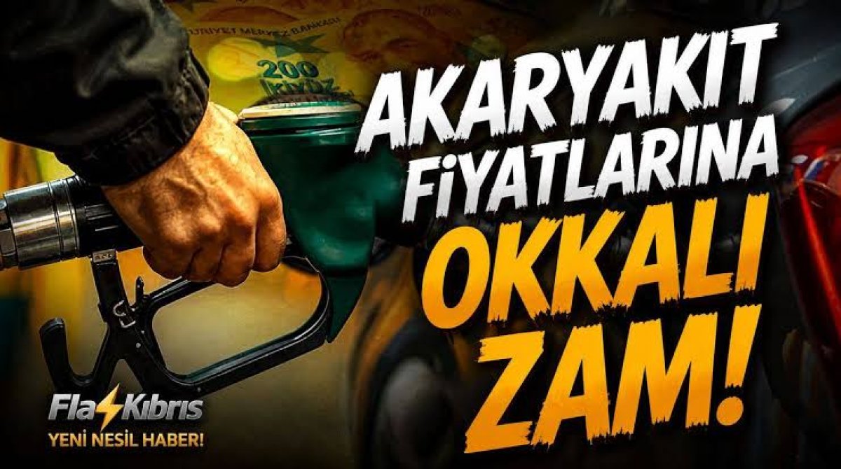 Akaryakıta zam geldi