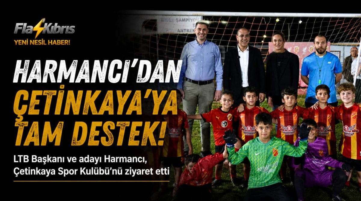 LTB Başkanı ve adayı Harmancı, Çetinkaya Spor Kulübü’nü ziyaret etti
