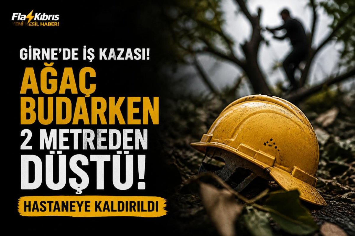 Girne'de iş kazası