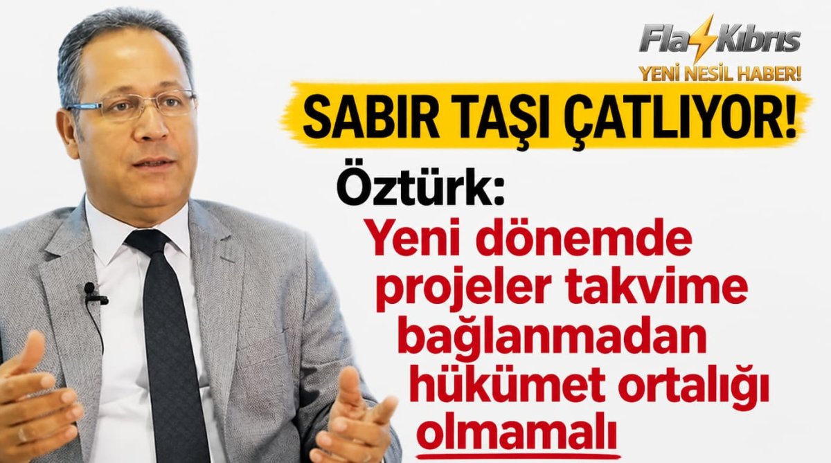 Öztürk: “Yeni dönemde projeler takvime bağlanmadan hükümet ortaklığı olmamalı”