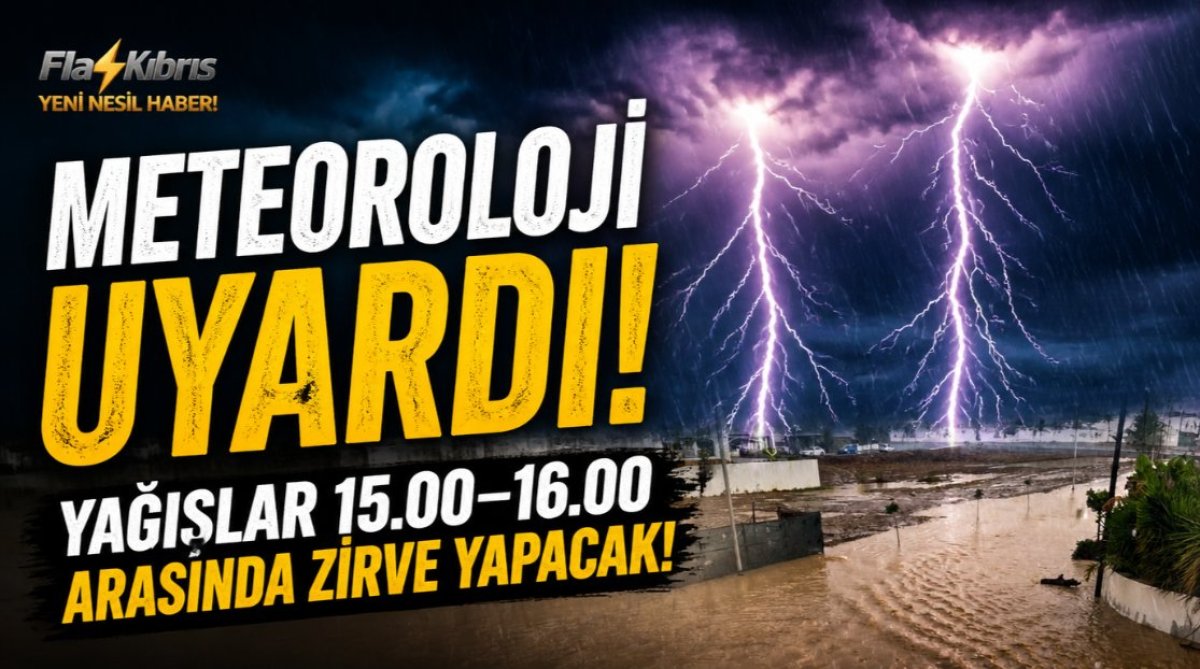 Meteoroloji Uyardı: Yağışlar 15.00–16.00 Arasında Zirve Yapacak!